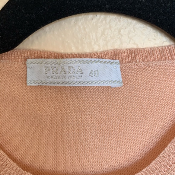 Prada peach cropped sleeveless sweater 40 - Picture 2 of 7